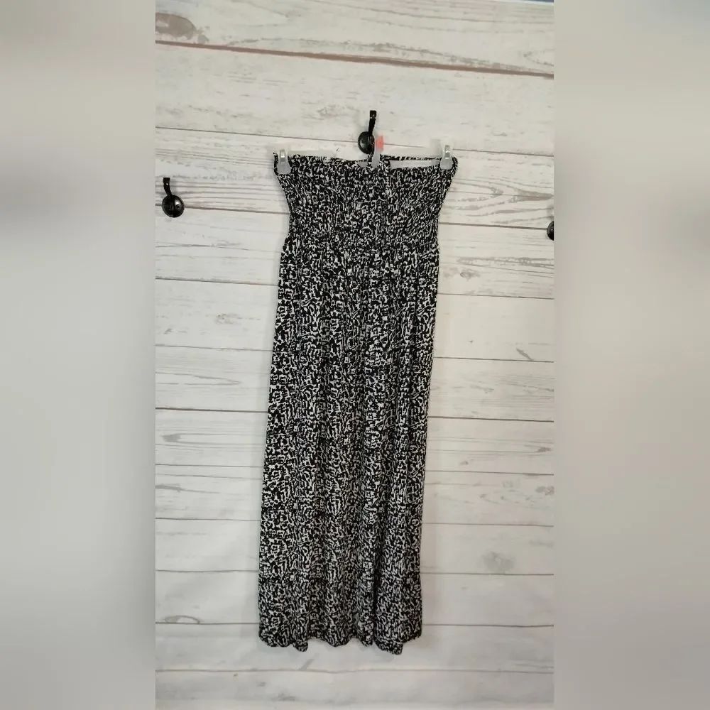 M&S Collection: Woman's Summer Dress,Black and White Patterned Women's Dress